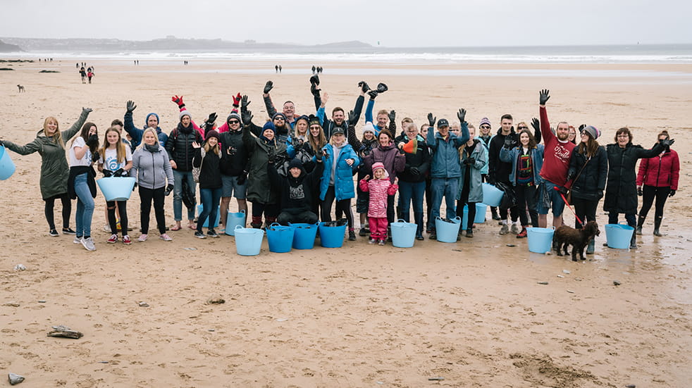 Volunteer for a beach clean with Surfers Against Sewage, Watergate Bay